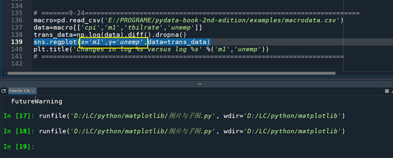 一分钟解决sns.regplot提示的FutureWarning: Pass the following variables as ...