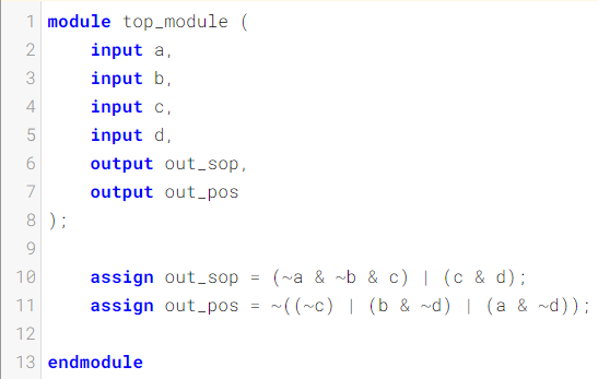 HDLBits-Minimum SOP and POS_a single-output digital system with four ...