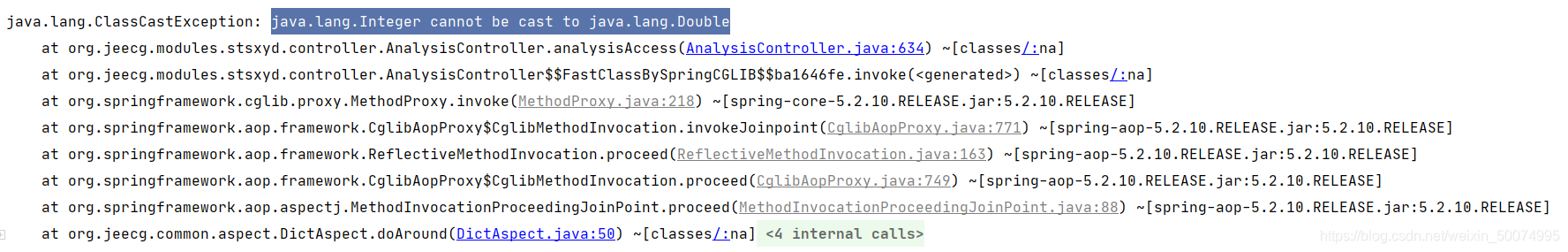 Java后台接收参数出现java.lang.Integer cannot be cast to java.lang.Double错误(已解决 ...