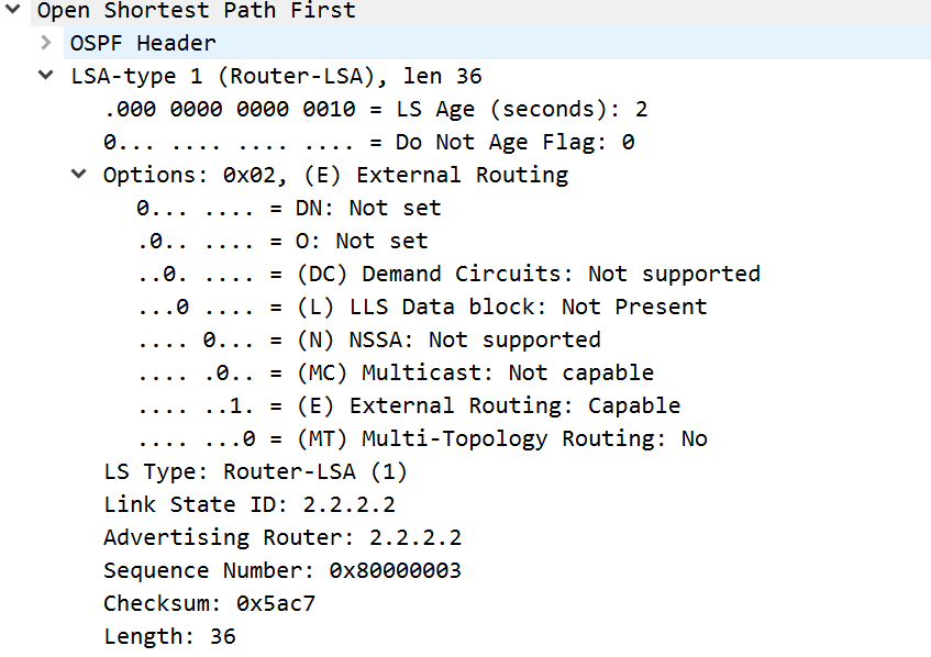 OSPF LSAck报文