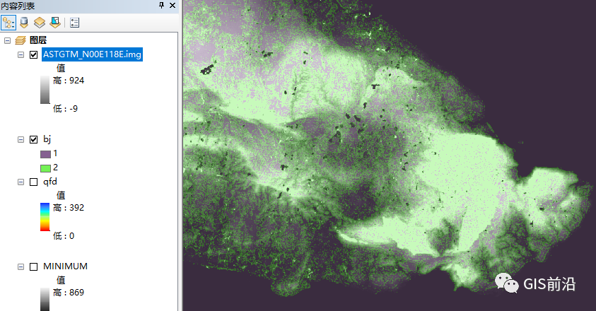 ArcGIS提取DEM中的山脉范围（附练习数据DEM）