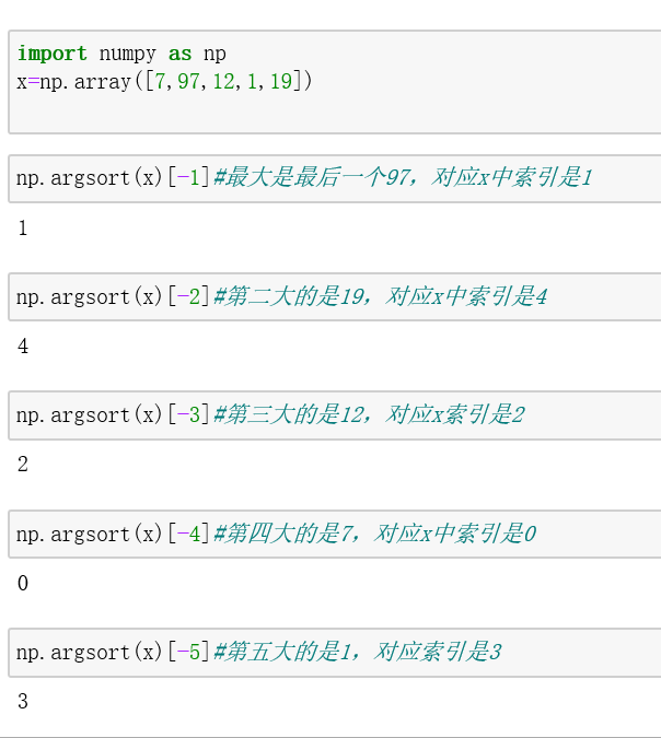 关于numpy中的排序_numpy从大到小排序-CSDN博客
