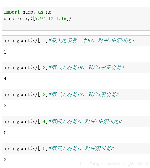 关于numpy中的排序_numpy从大到小排序-CSDN博客
