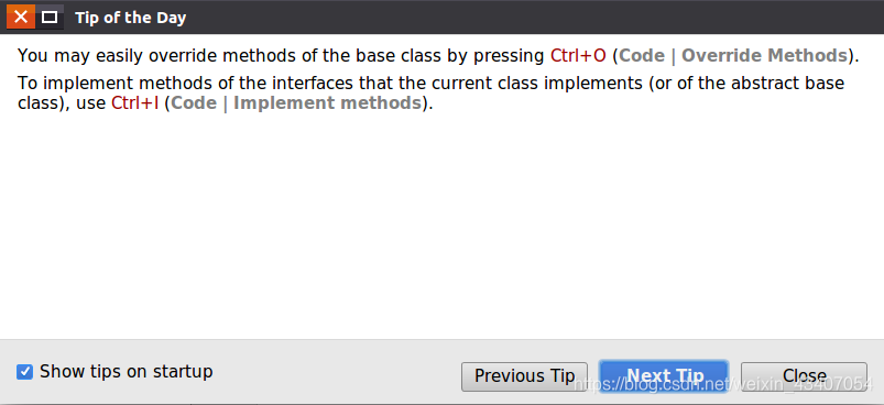 Ctrl+O:覆盖基类的方法。Ctrl+I实现当前类实现的接口