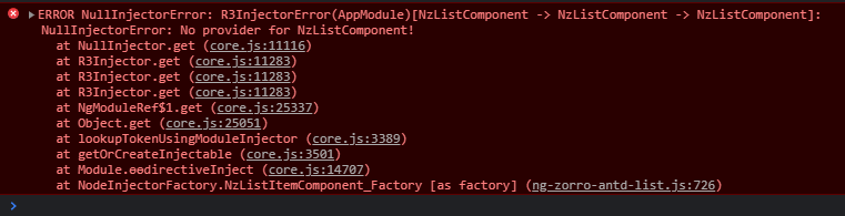 R3Injectorerror Nullinjectorerror: No Provider For  Nzlistcomponent!_Youn9E的博客-Csdn博客