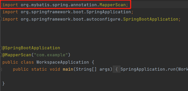 Import Org mybatis spring annotation MapperScan import Org mybatis 