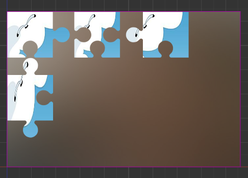 cocosshader做切拼图碎片