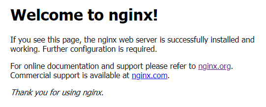 welcom to nginx!