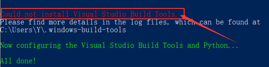 npm config set python windows