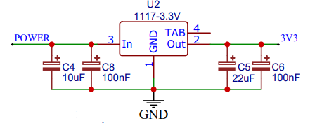 ams1117稳压电路图5v图片