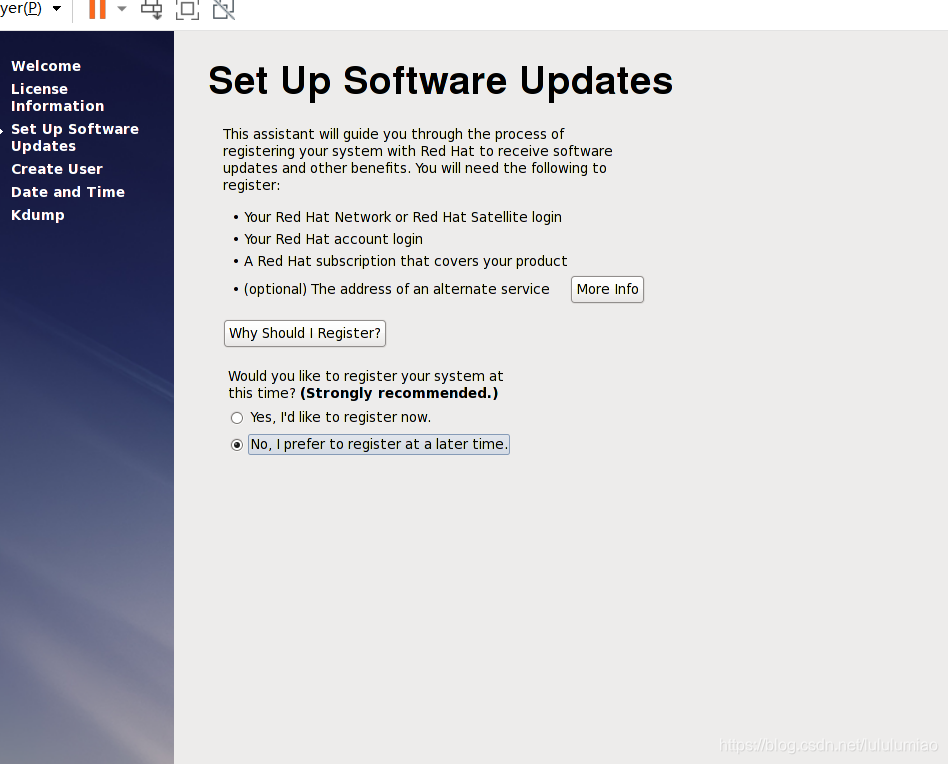 系统注册选择later