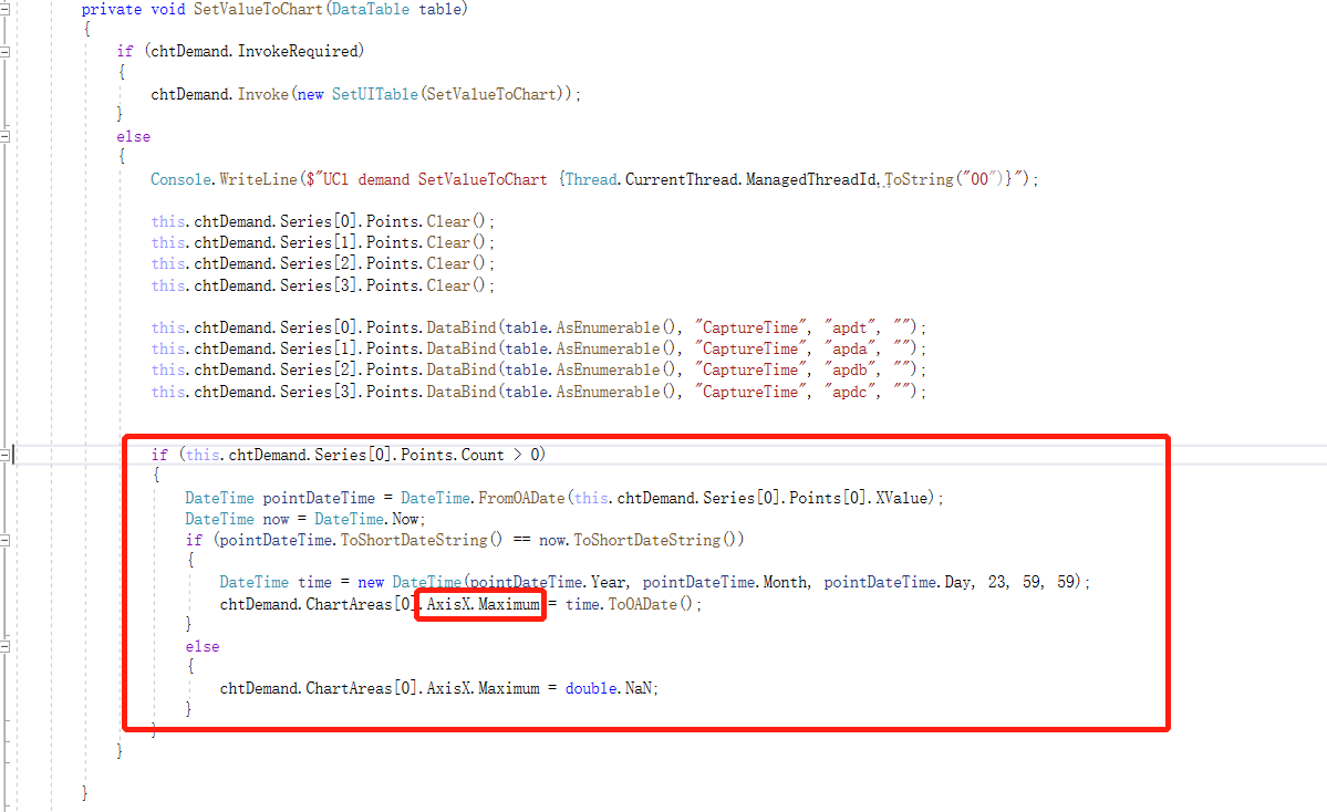Winform Chart控件 X轴时间周期固定_c#chart 实时数据曲线x轴时间刻度-CSDN博客