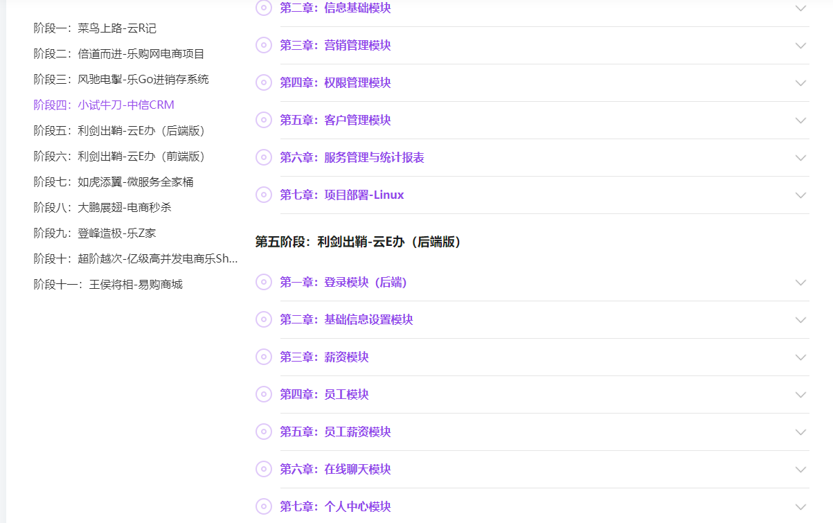 史上最全Java项目实战课程(含项目实战+源码)