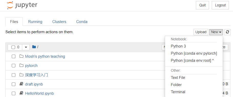Jupyter Notebook中配置pytorch_jupyter新建时没有python conda env:pytorch-CSDN博客
