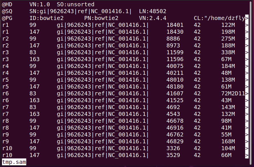 生信学习——sam和bam格式文件的shell小练习（附详细答案解读）CSDN博客
