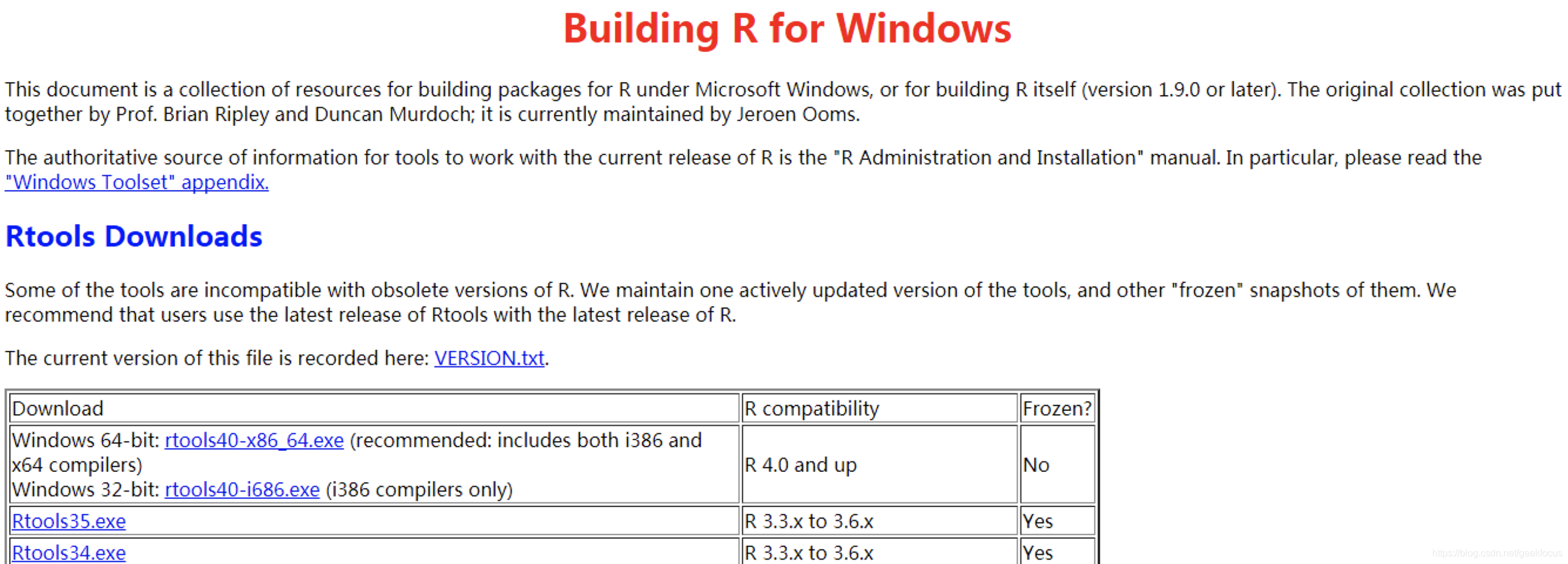 Rtools安装,Bioconductor安装,devtools安装,R包本地安装,Rstudio更换镜像_error ...