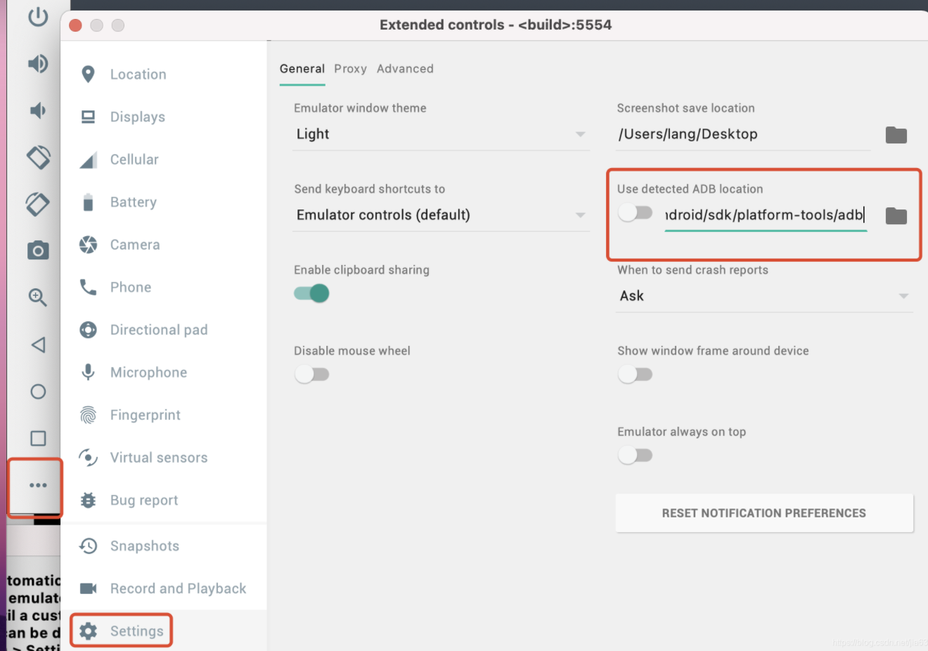 mac android studio sdk location