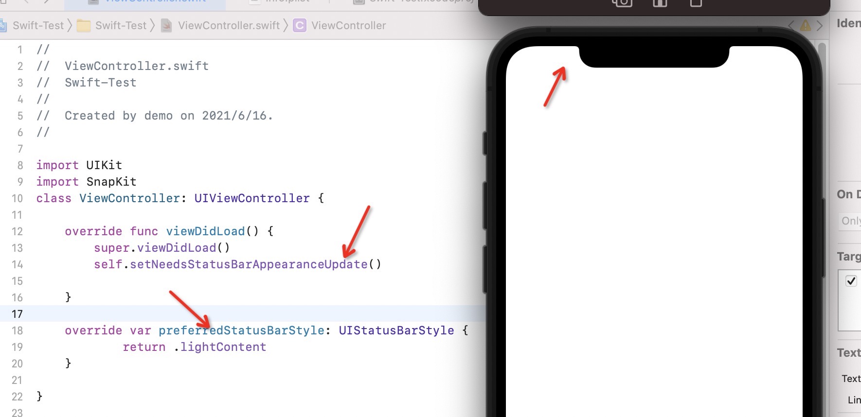 iOS swift 配置状态栏颜色_baidu_40537062的博客-CSDN博客