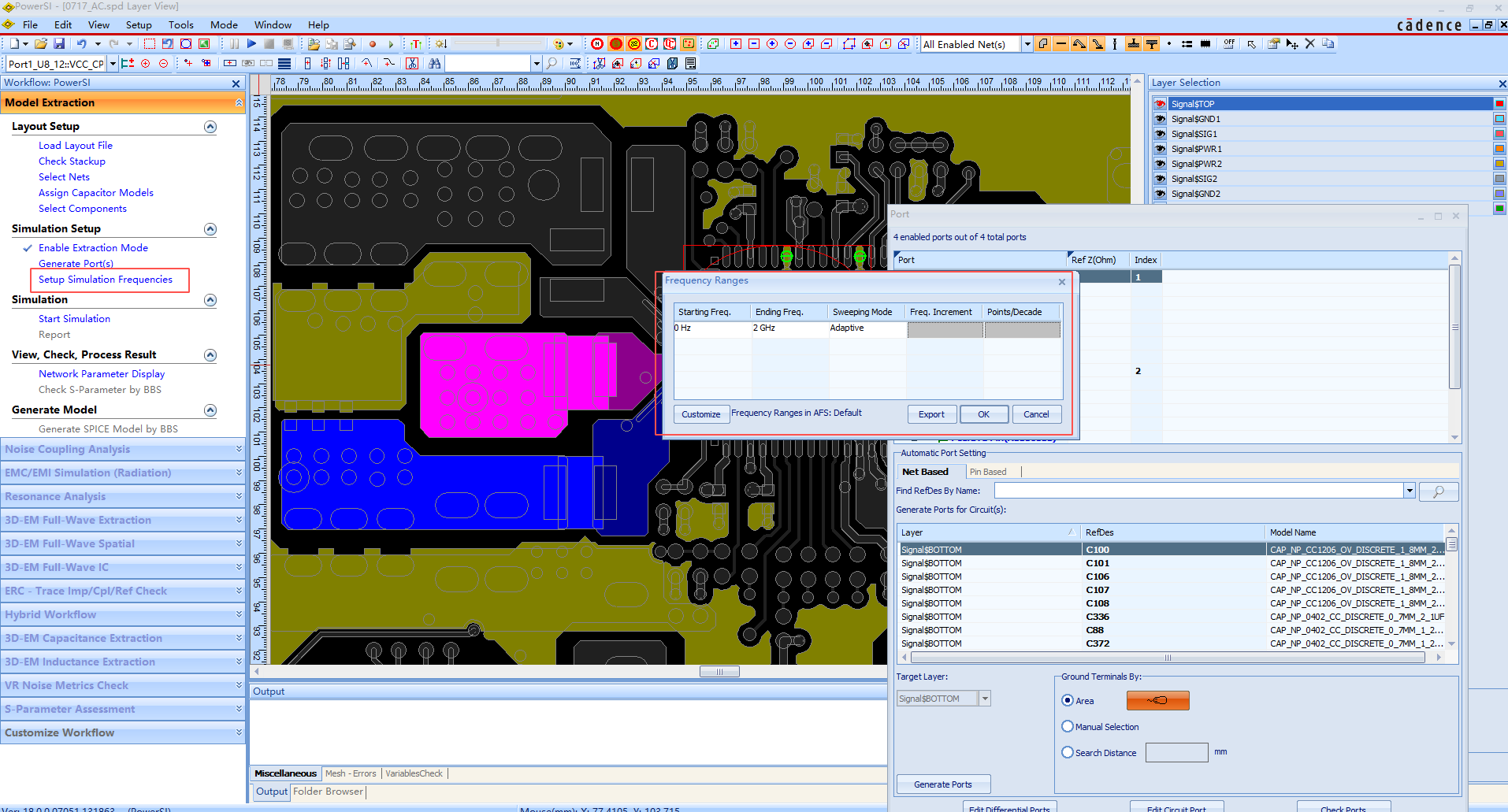 电源完整性之Cadence Sigrity Power SI_AC阻抗仿真-CSDN博客