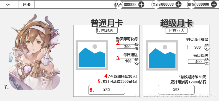 月卡系统