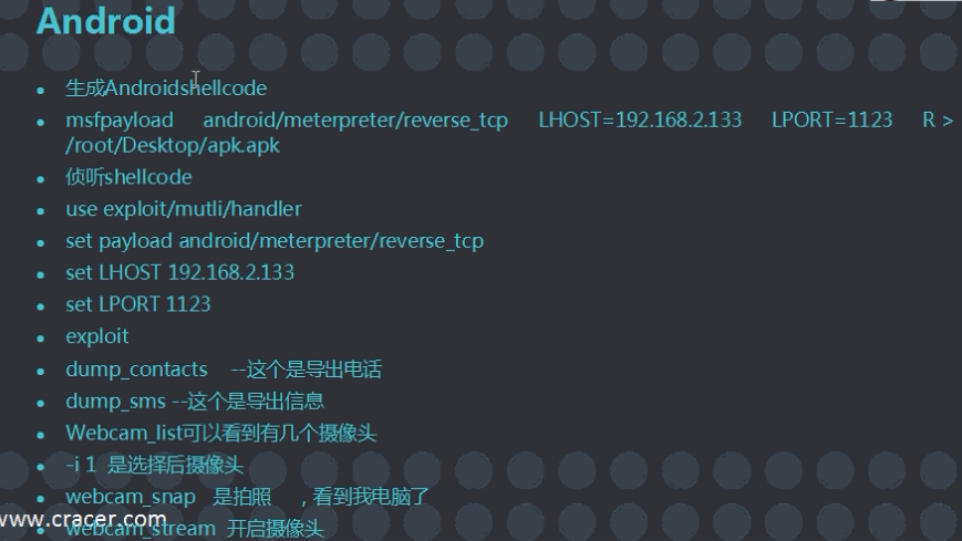 windowsmsfvenom 取代了 msfpayload命令4.shellcode使用及免殺3.