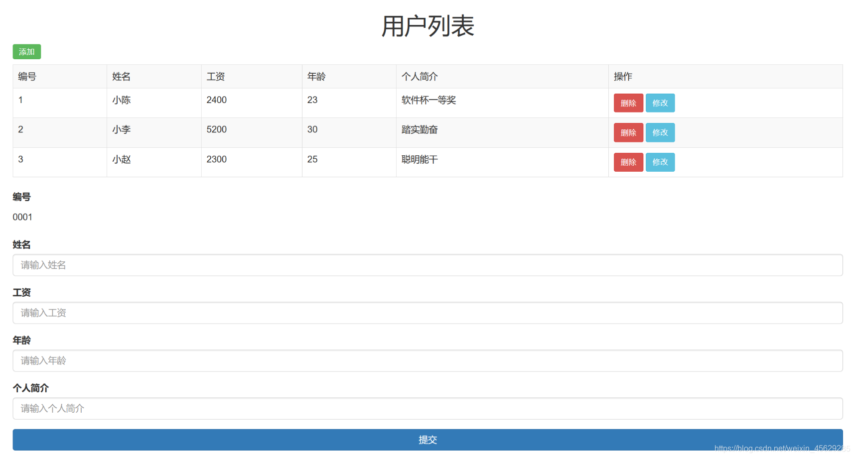 [外链图片转存失败,源站可能有防盗链机制,建议将图片保存下来直接上传(img-XUAecTFJ-1626677532970)(Vue用户列表页面开发.assets/image-20210717111531326.png)]