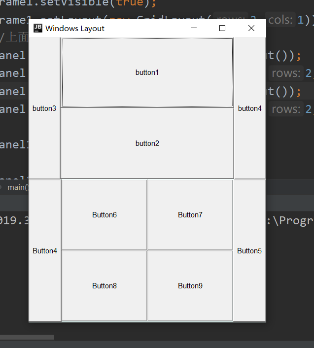 Java的面板Panel类使用以及布局