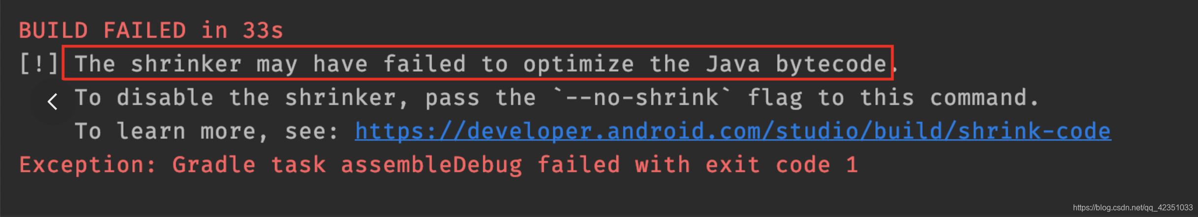 Flutter 36 The Shrinker May Have Failed To Optimize The Java Bytecode Allen Su