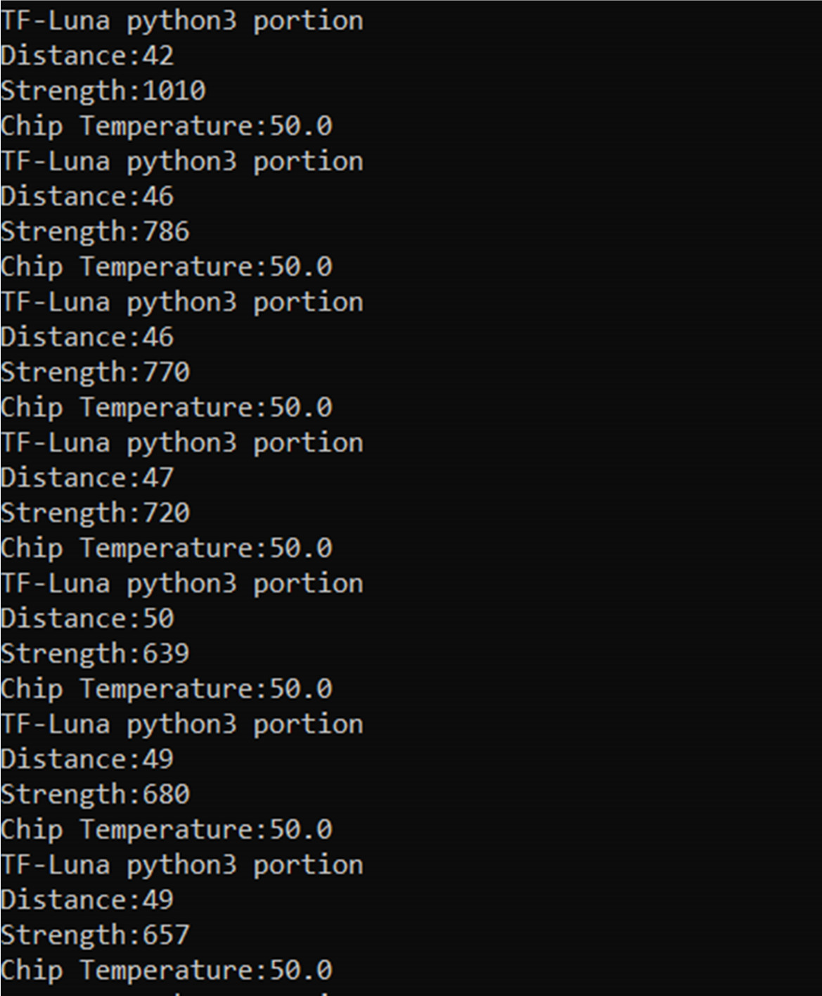 Benewake(北醒) TF-Luna/TFmini-S/TF03 串口版本雷达在树莓派 Raspberry Pi 上的运用（Python）