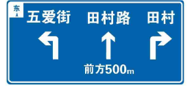 機動車科目一之標識標誌指示標誌藍色