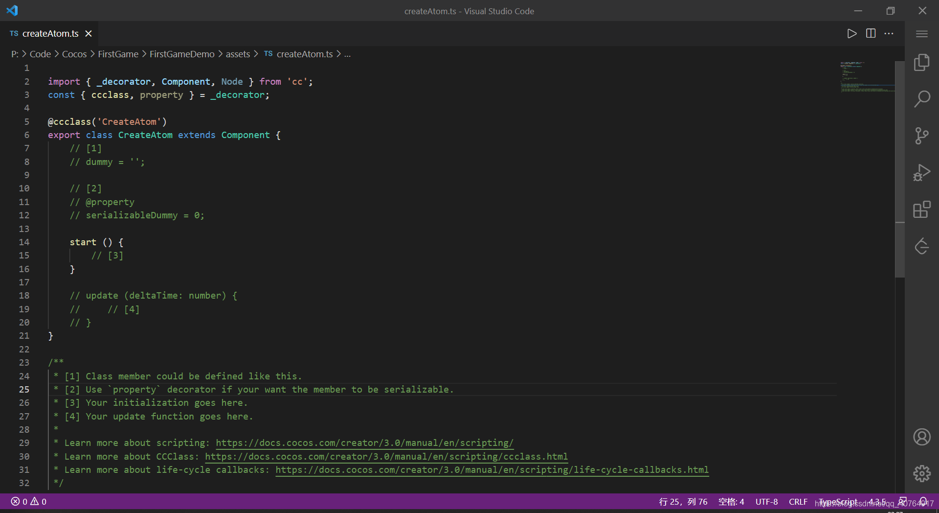 Cocos Creator +TypeScript — 2D入门小游戏制作Demo(一)说明、准备工作和场景搭建_cocos creater ...