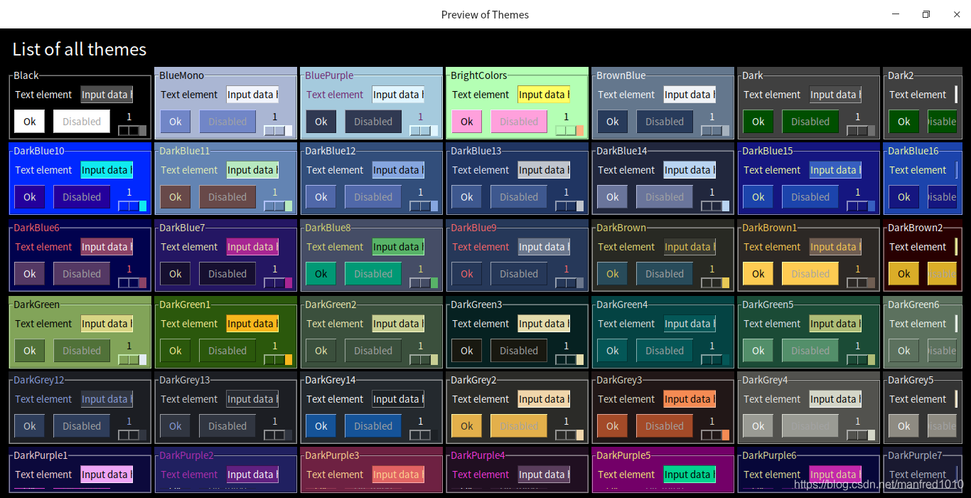 PySimpleGUI 学习(一)(主题、布局、主窗口)_pysimplegui 主题_manfred1010的博客-CSDN博客