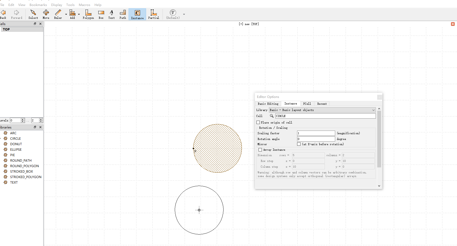 KLayout教程（五）Pcells（parametric cells）可以画圆