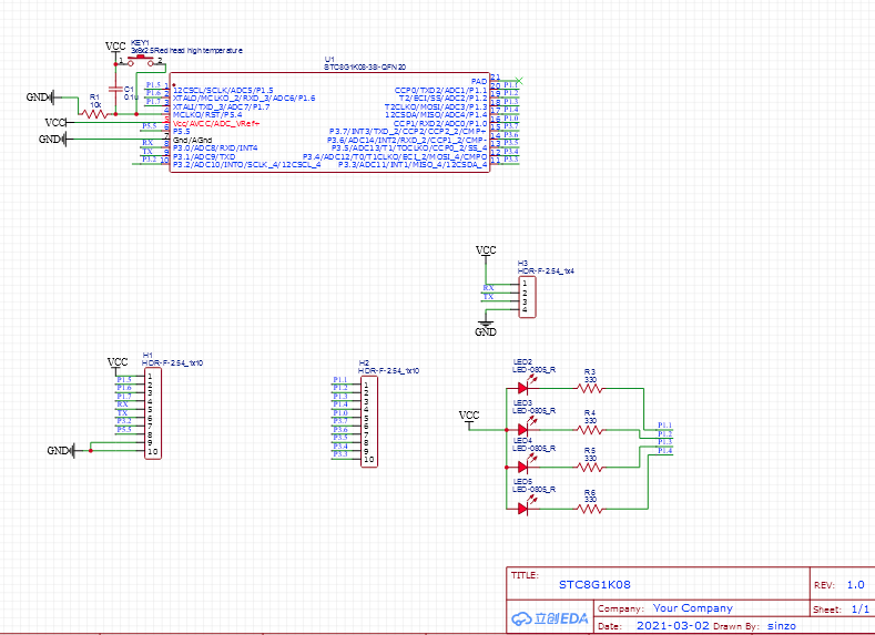 stc8f1k08s2引脚图图片