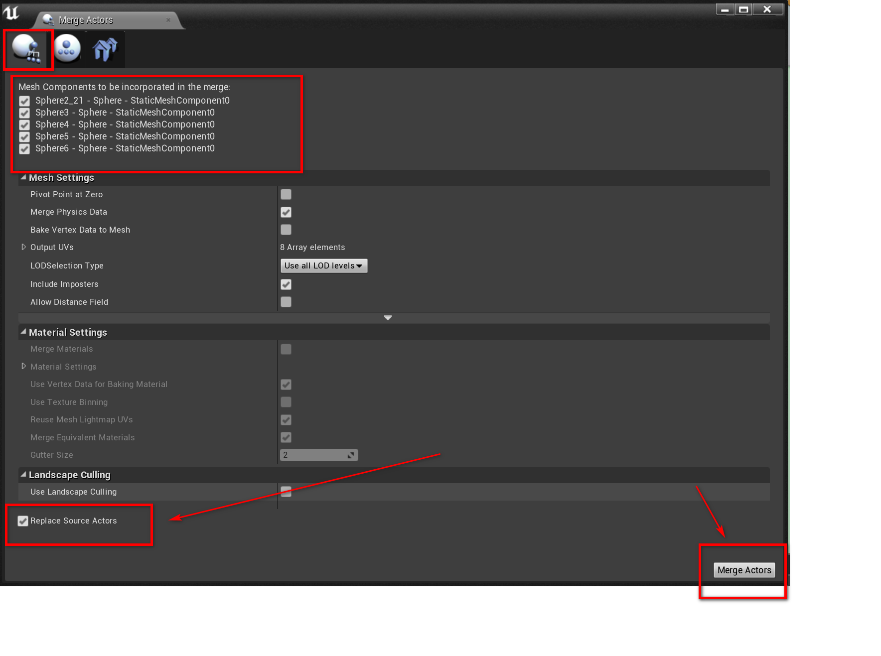 UE4 合并模型Mesh Actor并替换到相同位置_ue 合并模型-CSDN博客