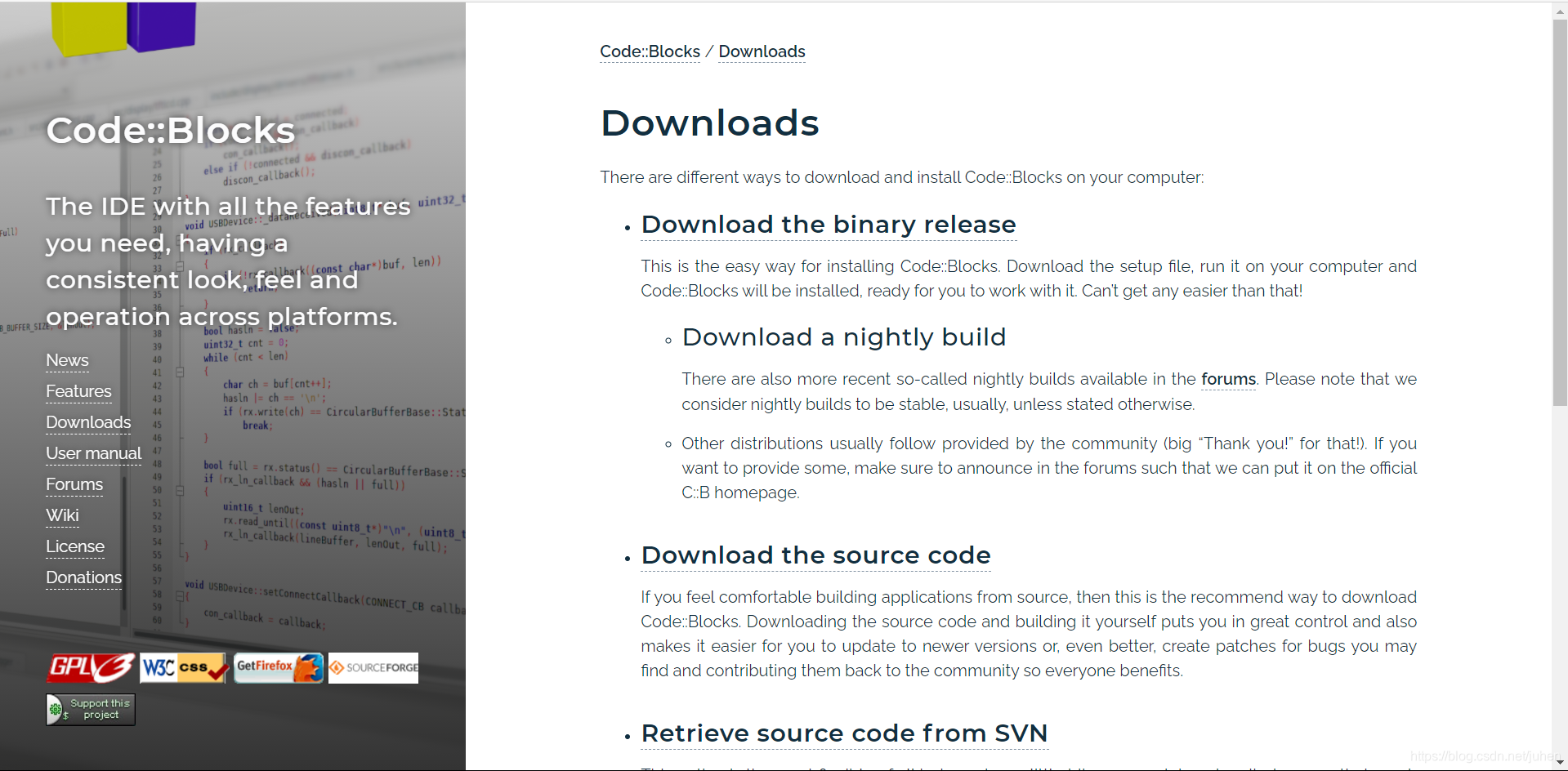 CodeBlocks的安装教程_codeblocks官网-CSDN博客