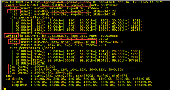 FIO 存储性能压测「终于解决」