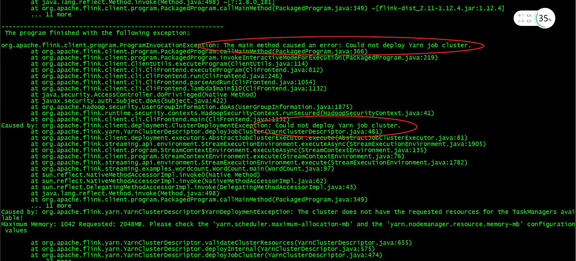 任务提交时，报错： Could not deploy Yarn job clusterCSDN博客