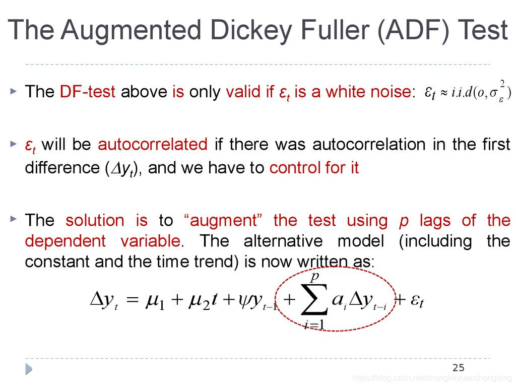 Python进行时间序列平稳检验ADFtest(Augmented Dickey-Fuller Unit Root Test)_adf ...