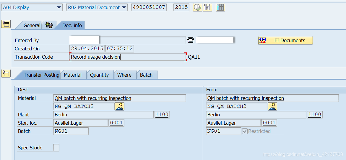 SAP QM Inspection lot creation Recurring inspection_sap recurring