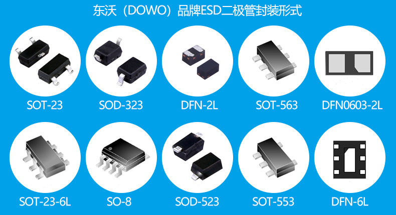 ESD静电保护二极管丝印查询，SOD-323封装型号大全「终于解决」