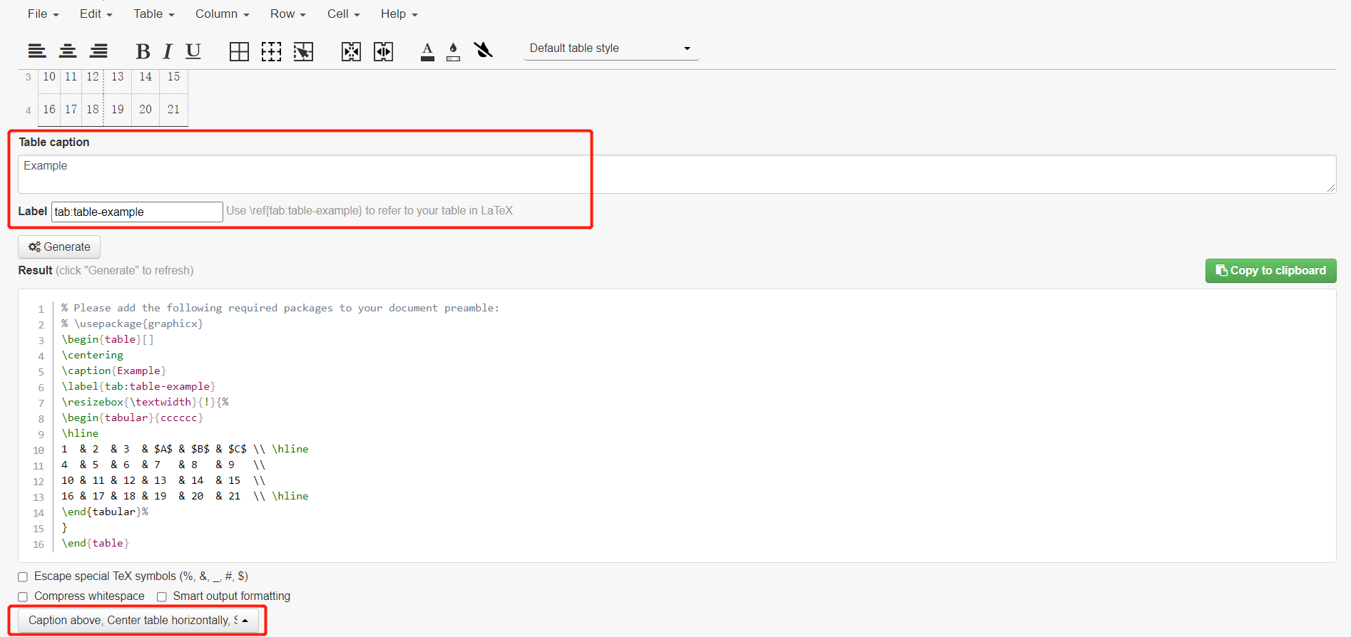 表格生成latex程序工具Tables Generator使用CSDN博客