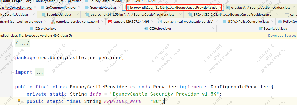 class “org.bouncycastle.jcajce.provider.symmetric.IDEA$Mappings“‘s ...