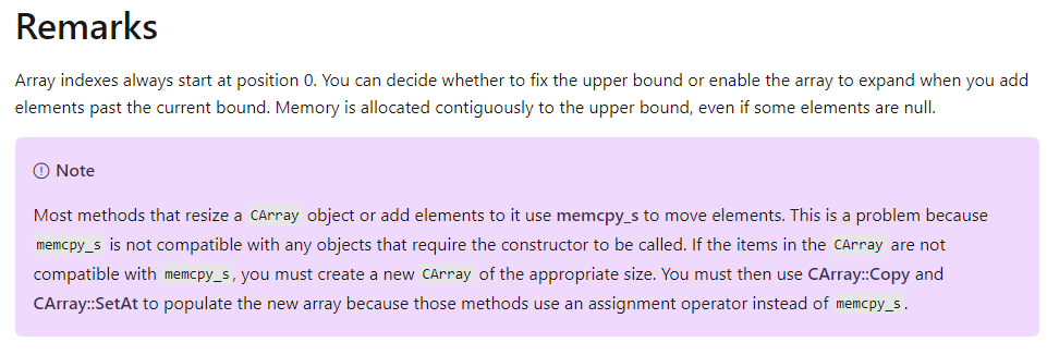 CArray析构崩溃问题