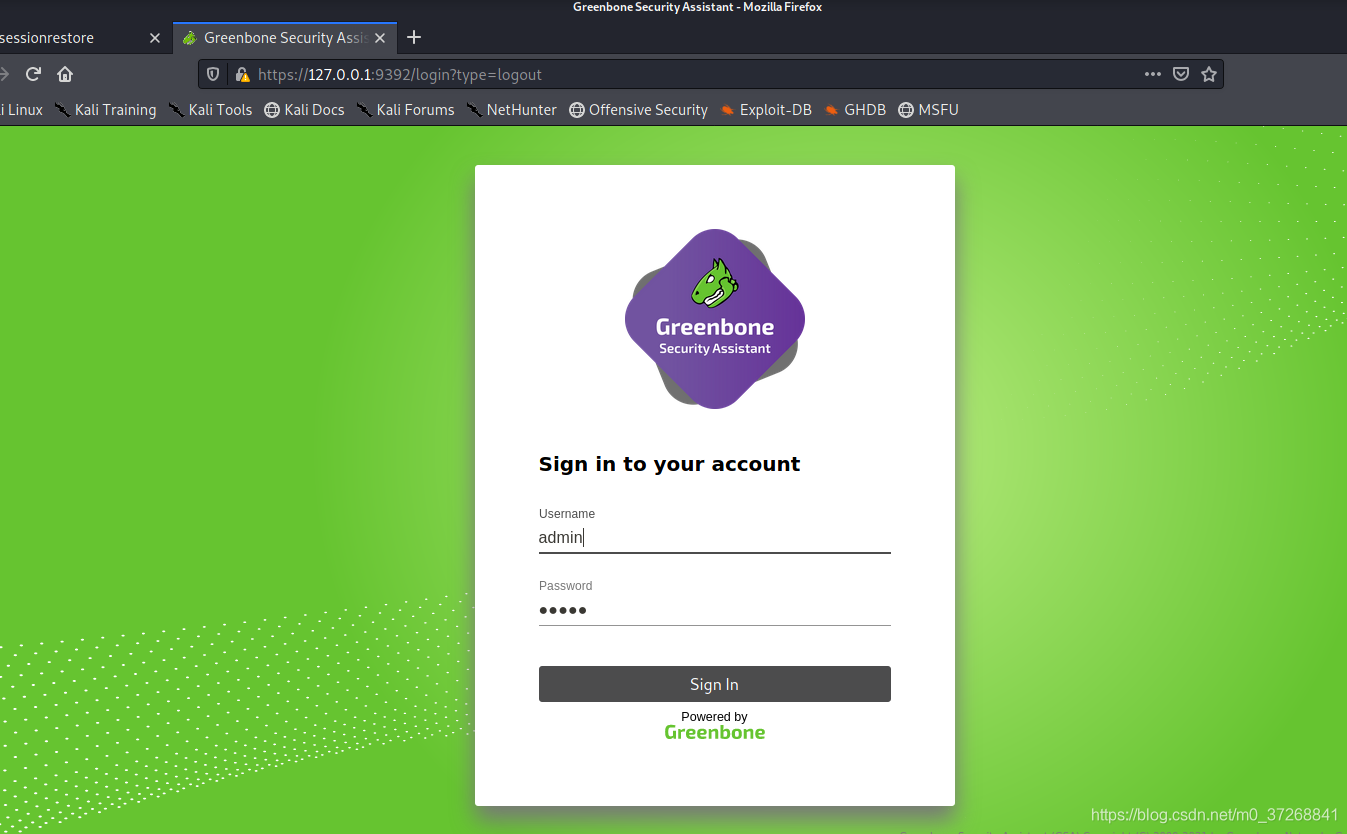 GVM升级后启动异常处理