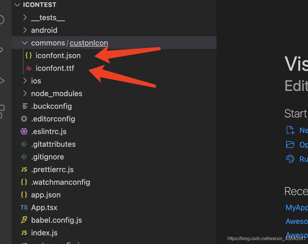 react-native-vector-icons实现在react-native项目优雅的使用阿里图标-CSDN博客