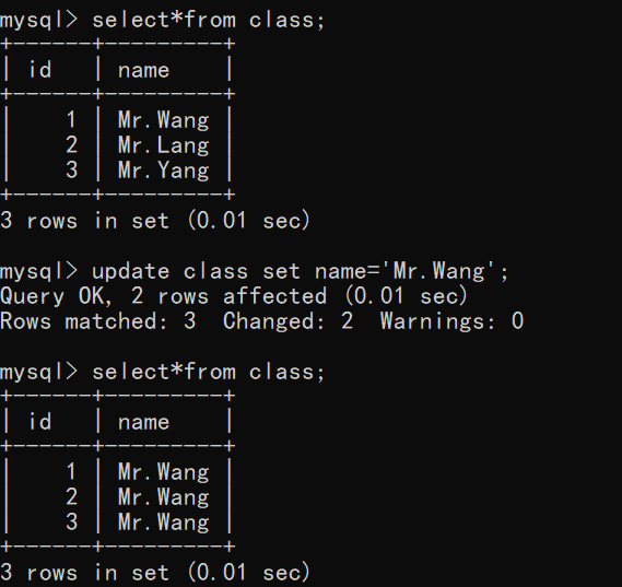 MySQL数据库-更新表中的数据详解_更新表的某个值-CSDN博客