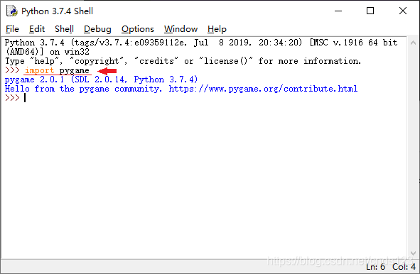 Python中的pygame游戏模块的使用(修改)_pygame库动画文字动态逐行显示-CSDN博客