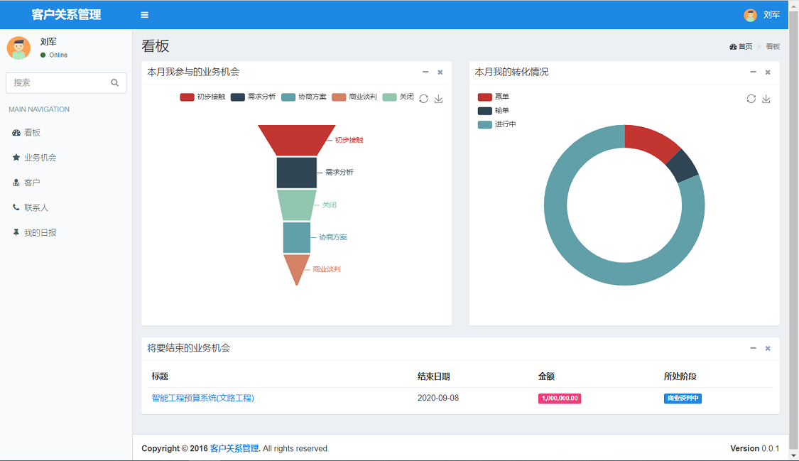 Java项目:CRM客户关系管理系统(java+Springboot+maven+mysql)