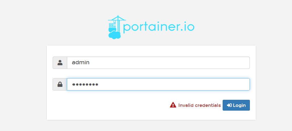 docker-portainer-invalid-credentials-unable-to-retrieve-endpoints